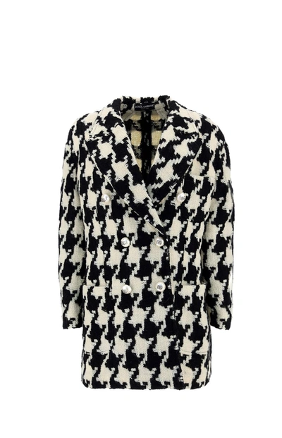 Shop Dolce & Gabbana Houndstooth Double In Multi