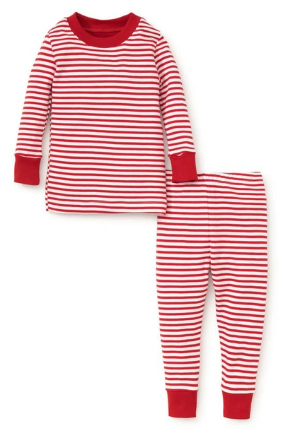 Shop Kissy Kissy Fitted Two-piece Pajamas In Red