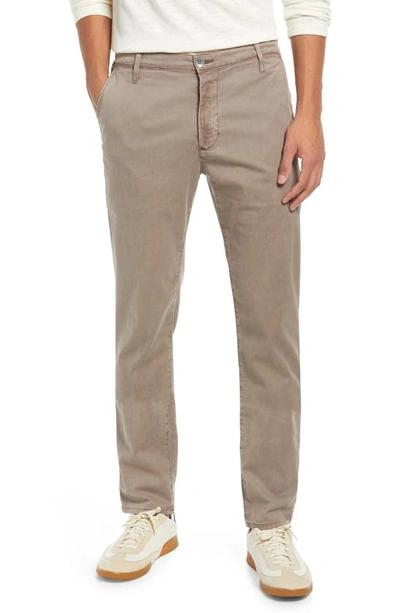 Shop Ag Slim Fit Chinos In Sulfur Wild Truffle