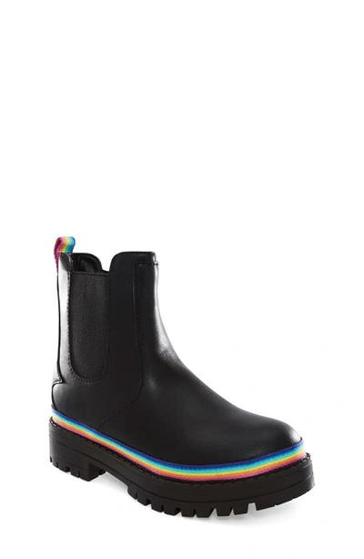 Shop Kurt Geiger Birdie Rainbow Bootie In Black