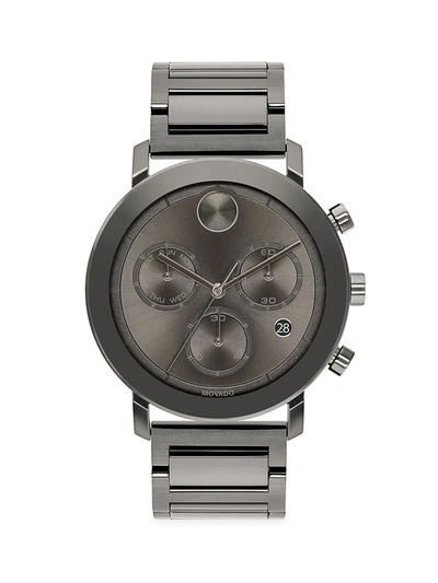 Shop Movado Bold Evolution Stainless Steel Chronograph Watch In Grey