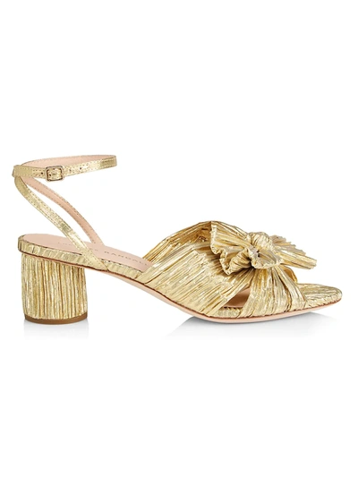 Shop Loeffler Randall Women's Dahlia Knotted Sandals In Gold