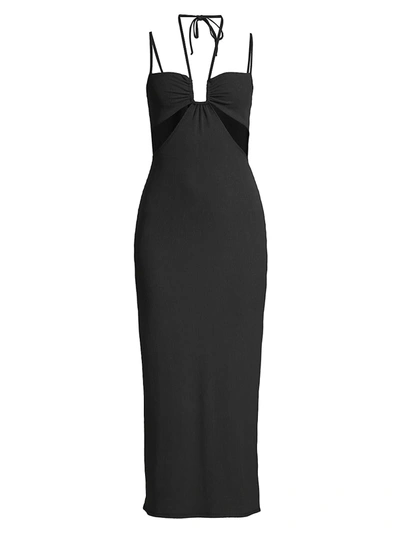 Shop L*space Women's Naomi Strappy Midi-dress In Black