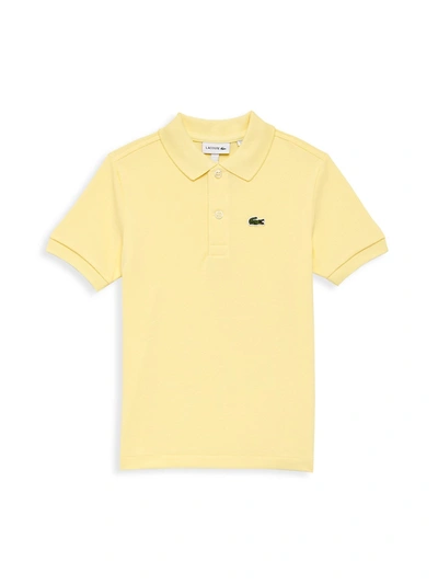 Shop Lacoste Baby's, Little Boy's & Boy's Short-sleeve Polo In Yellow