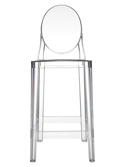 Shop Kartell One More Stool, Set Of 2 In Crystal
