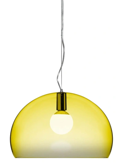 Shop Kartell Fl/y Bubble Pendant Lamp In Yellow