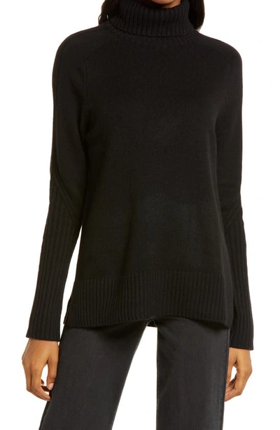 Shop Allsaints Kiera Cashmere & Wool Turtleneck Sweater In Black