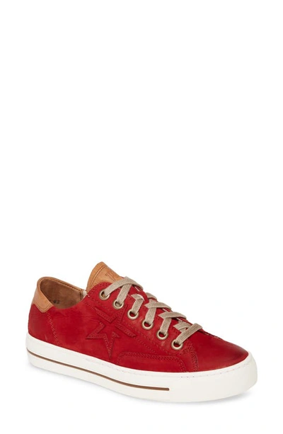 Shop Paul Green Caden Platform Low Top Sneaker In Chili Cuoio Combo