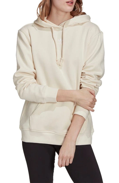 Shop Adidas Originals Adidias Essentials Fleece Hoodie In Wonder White