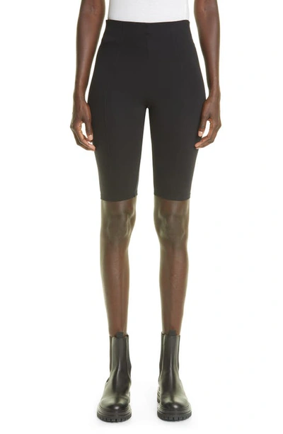 Shop Maria Mcmanus High Waist Recycled Nylon Blend Bike Shorts In Black