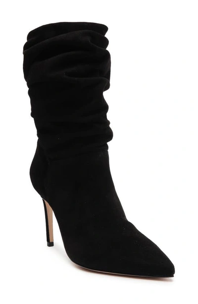 Shop Schutz Ashlee Slouch Pointed Toe Boot In Black