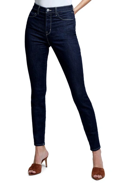 Shop L Agence Monique High Rise Skinny Jeans In Bleu