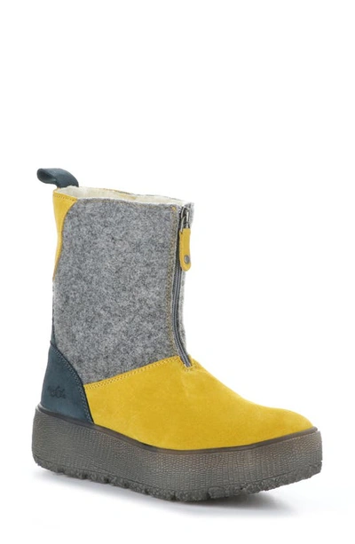 Shop Bos. & Co. Bos. & Co Ignite Waterproof Winter Boot In Yellow/ Grey