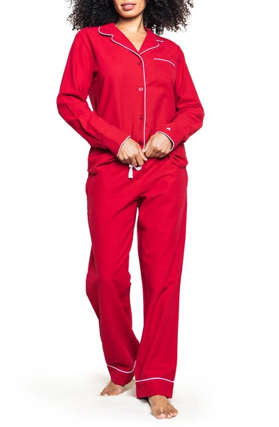 Shop Petite Plume Red Flannel Pajama Set