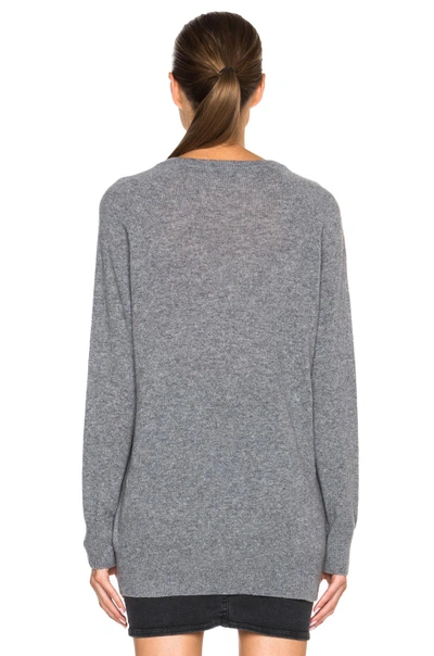 Shop Equipment Aspen Cashmere V Neck In Gray.  In Heather Grey