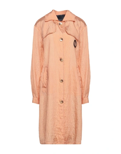 Shop Ebarrito Woman Overcoat & Trench Coat Apricot Size M Polyester, Viscose In Orange