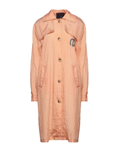 Shop Ebarrito Woman Overcoat & Trench Coat Apricot Size M Polyester, Viscose In Orange