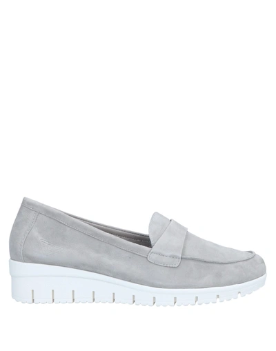 Shop Docksteps Woman Loafers Grey Size 6 Soft Leather