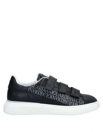 Shop Alberto Guardiani Man Sneakers Black Size 10 Textile Fibers