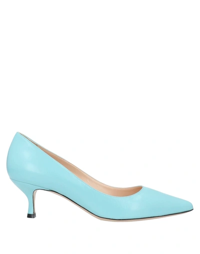 Shop Deimille Pumps In Turquoise