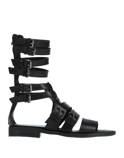 Shop Oxs O. X.s. Woman Sandals Black Size 6 Soft Leather