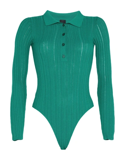 Shop Pinko Woman Sweater Emerald Green Size S Viscose, Polyester