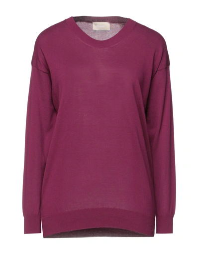 Shop Drumohr Woman Sweater Mauve Size Xs Cotton In Purple