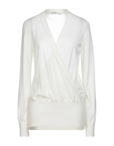 Shop Agnona Woman Sweater Ivory Size M Cashmere In White