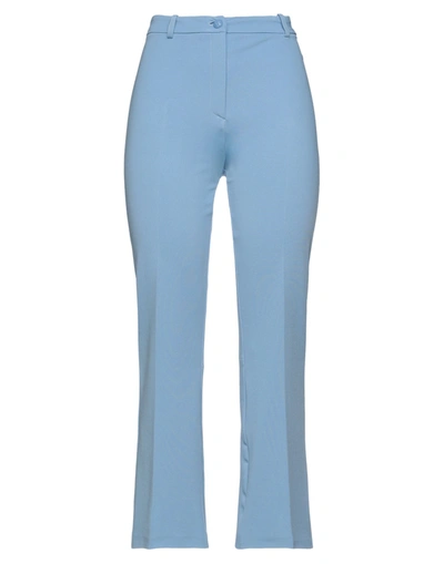 Shop Pinko Pants In Sky Blue