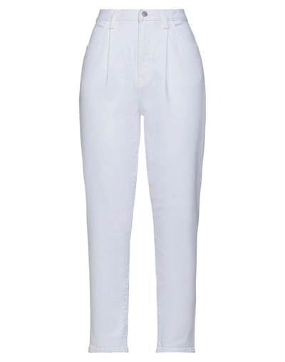 Shop J Brand Woman Jeans White Size 29 Cotton, Lyocell, Polyurethane