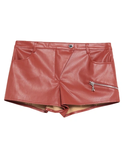 Shop Patrizia Pepe Shorts & Bermuda Shorts In Brick Red