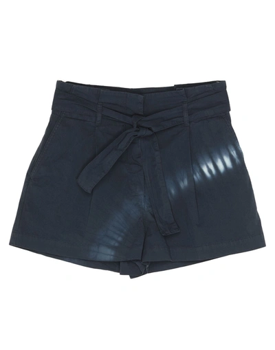 Shop Nine:inthe:morning Nine In The Morning Woman Shorts & Bermuda Shorts Midnight Blue Size 27 Cotton, Elastane