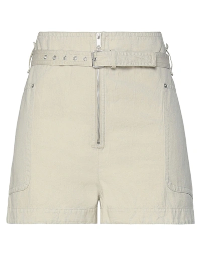 Shop Isabel Marant Étoile Marant Étoile Woman Shorts & Bermuda Shorts Ivory Size 8 Cotton, Linen In White