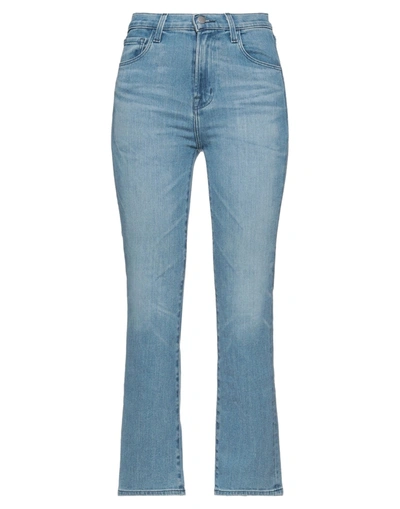 Shop J Brand Woman Denim Pants Blue Size 29 Cotton, Polyurethane