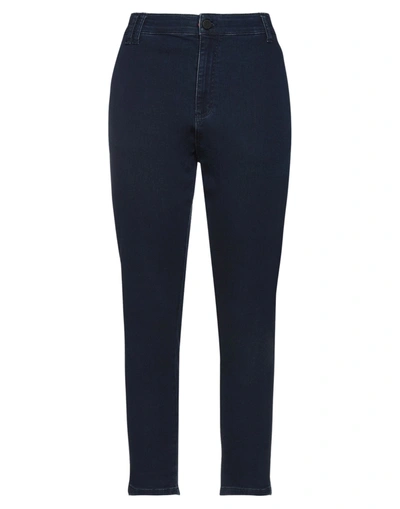 Shop Plein Sport Woman Jeans Blue Size Xs Cotton, Elastane
