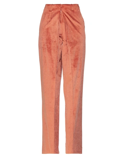 Shop Aalto Woman Pants Rust Size 8 Cotton, Modal, Elastane In Red