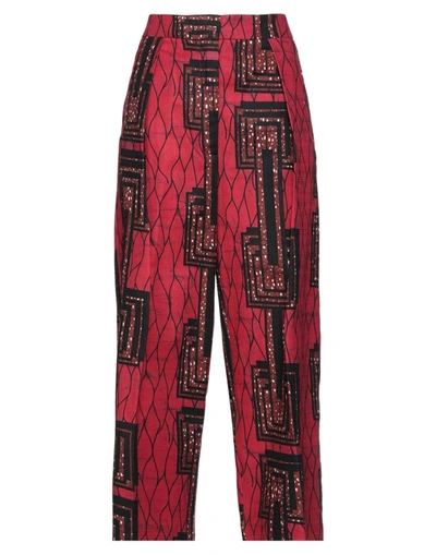 Shop Tessa . Woman Pants Red Size 4 Cotton