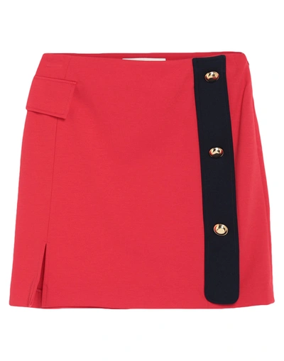 Shop Jucca Woman Mini Skirt Red Size 8 Viscose, Polyamide, Elastane