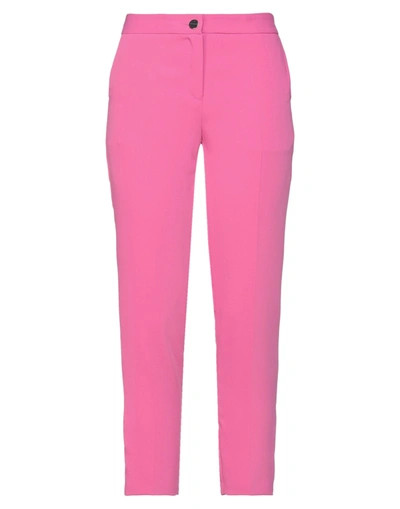 Shop Atos Lombardini Woman Pants Fuchsia Size 10 Polyester In Pink