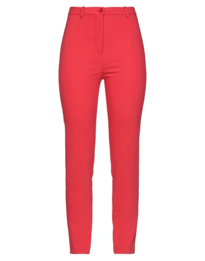 Shop Patrizia Pepe Woman Pants Red Size 8 Cotton, Polyester, Elastane