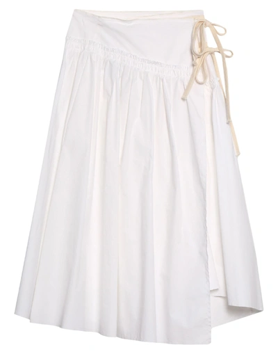 Shop Kostumnº1 Genyal! ! Midi Skirts In White