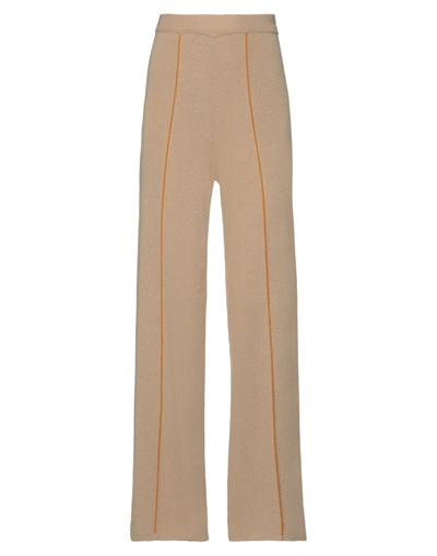 Shop Akep Pants In Beige