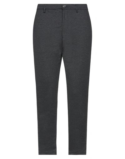 Shop Aglini Man Pants Steel Grey Size 33 Polyester, Viscose, Elastane