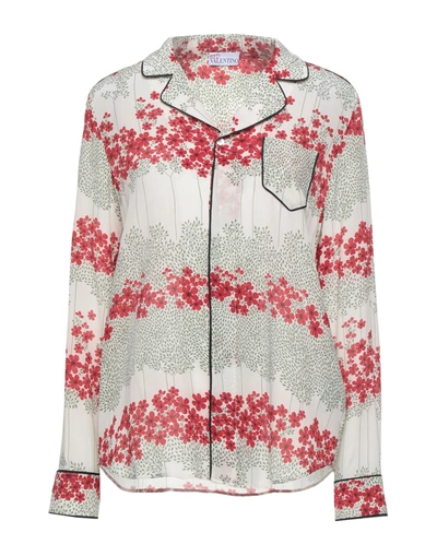 Shop Red Valentino Woman Shirt Ivory Size 0 Silk, Polyester In White
