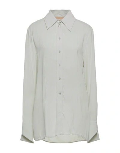 Shop Ssheena Woman Shirt Light Grey Size 4 Viscose