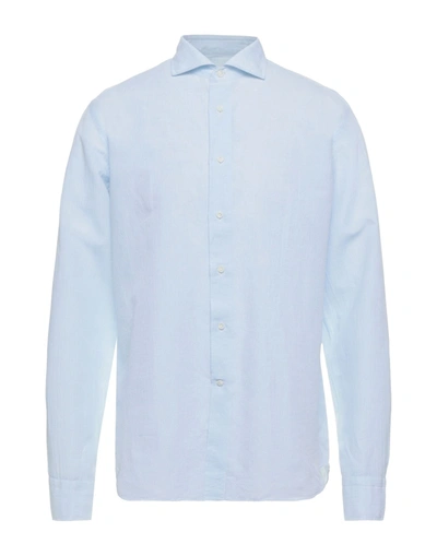 Shop Alessandro Gherardi Shirts In Sky Blue