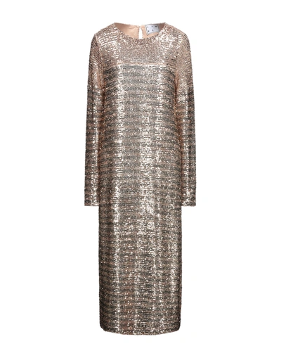 Shop In The Mood For Love Woman Midi Dress Gold Size M Polyester