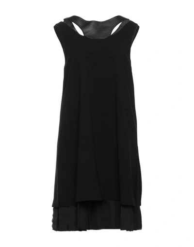 Shop Neil Barrett Woman Mini Dress Black Size 4 Acetate, Polyether, Aluminum