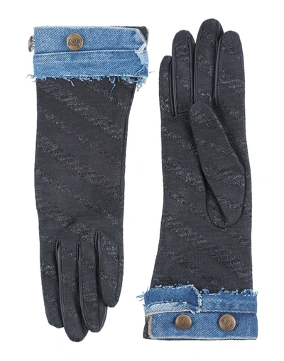 Shop John Galliano Gloves In Black