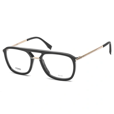 Shop Fendi Mens Black Round Eyeglass Frames Ffm003302m20052